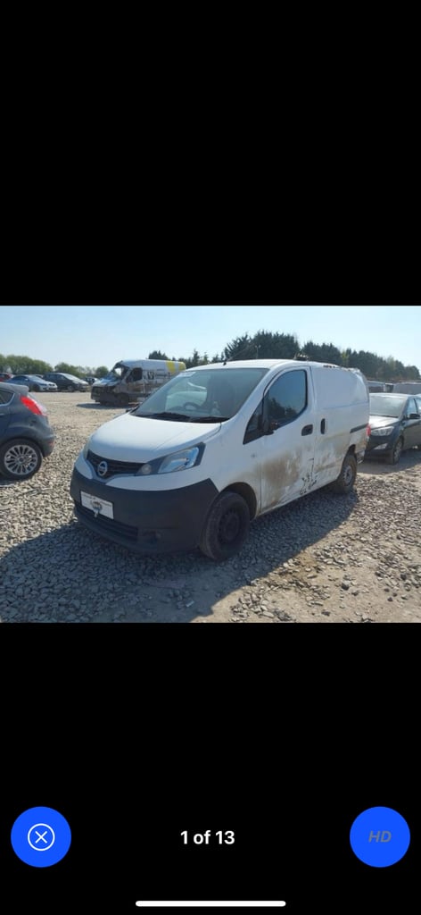 2015 Nissan nv200 BREAKING 