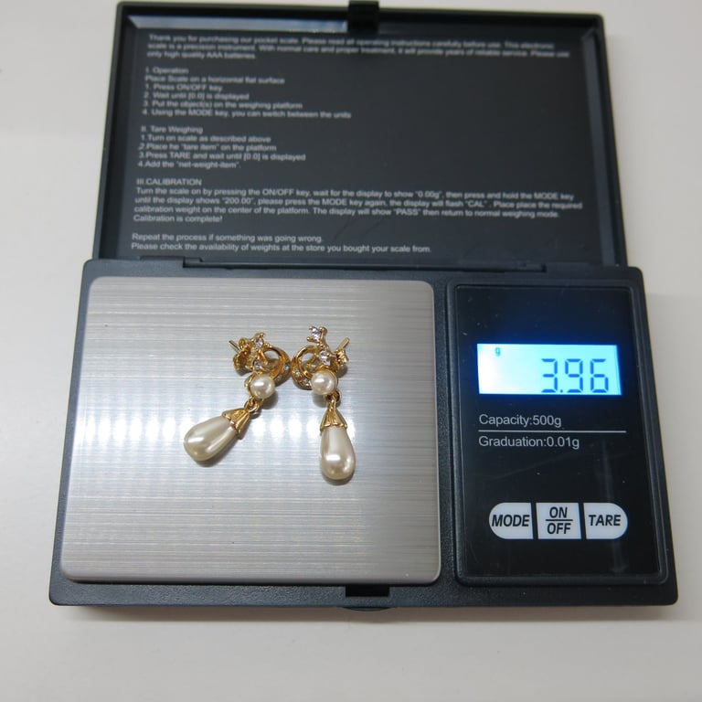 14ct Gold plated Drop  Earrings 