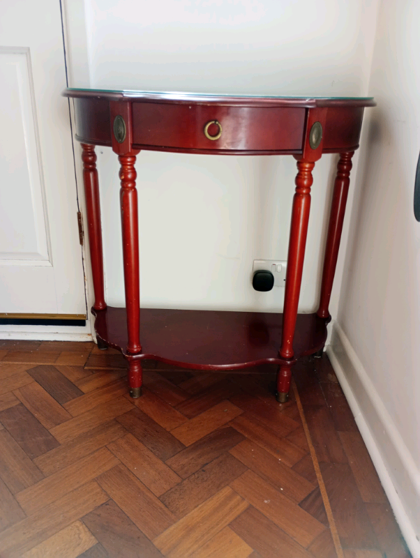 image for Mahogany Console Side Table x 2 