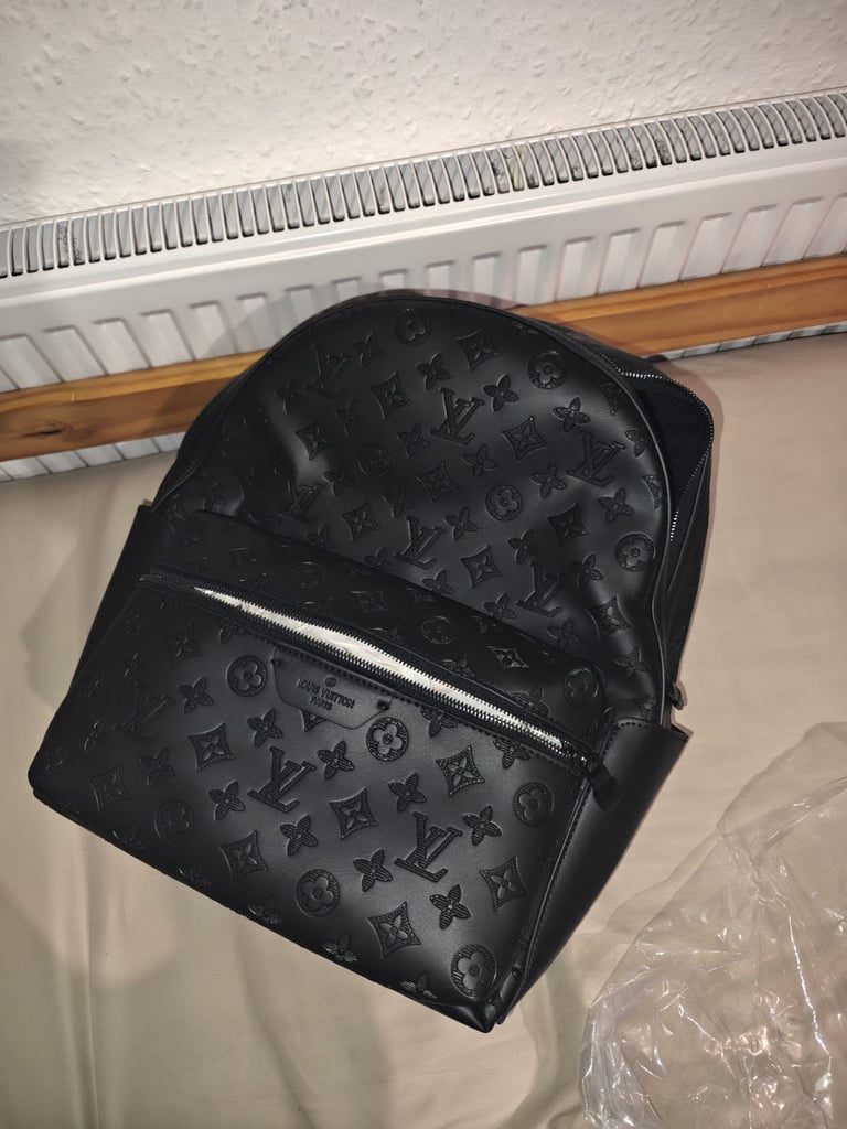 Louis vuitton all black LV print Back Pack