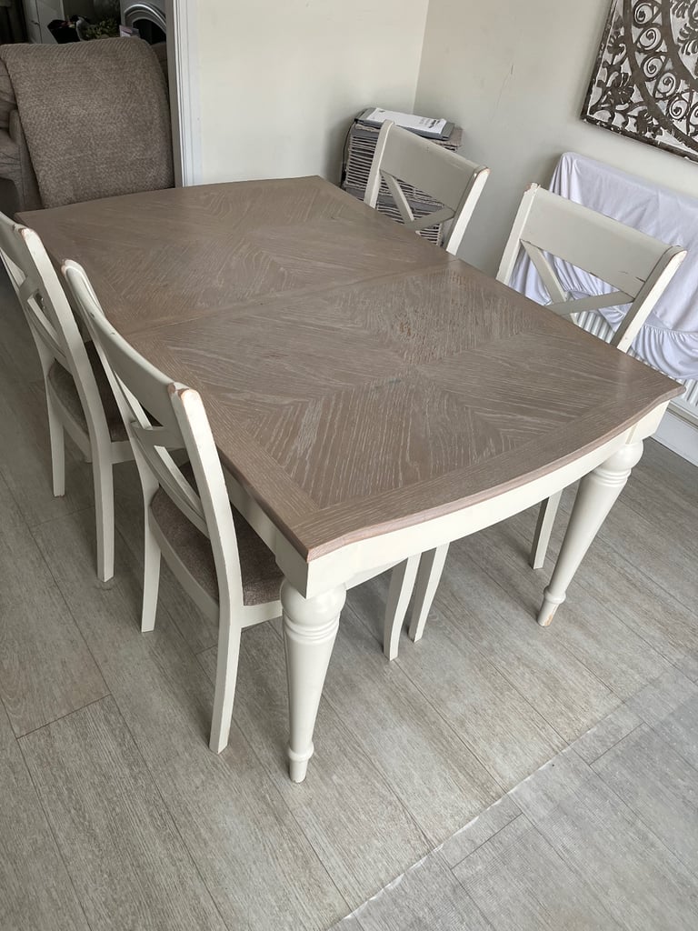 image for Wooden extending table and 4 chairs