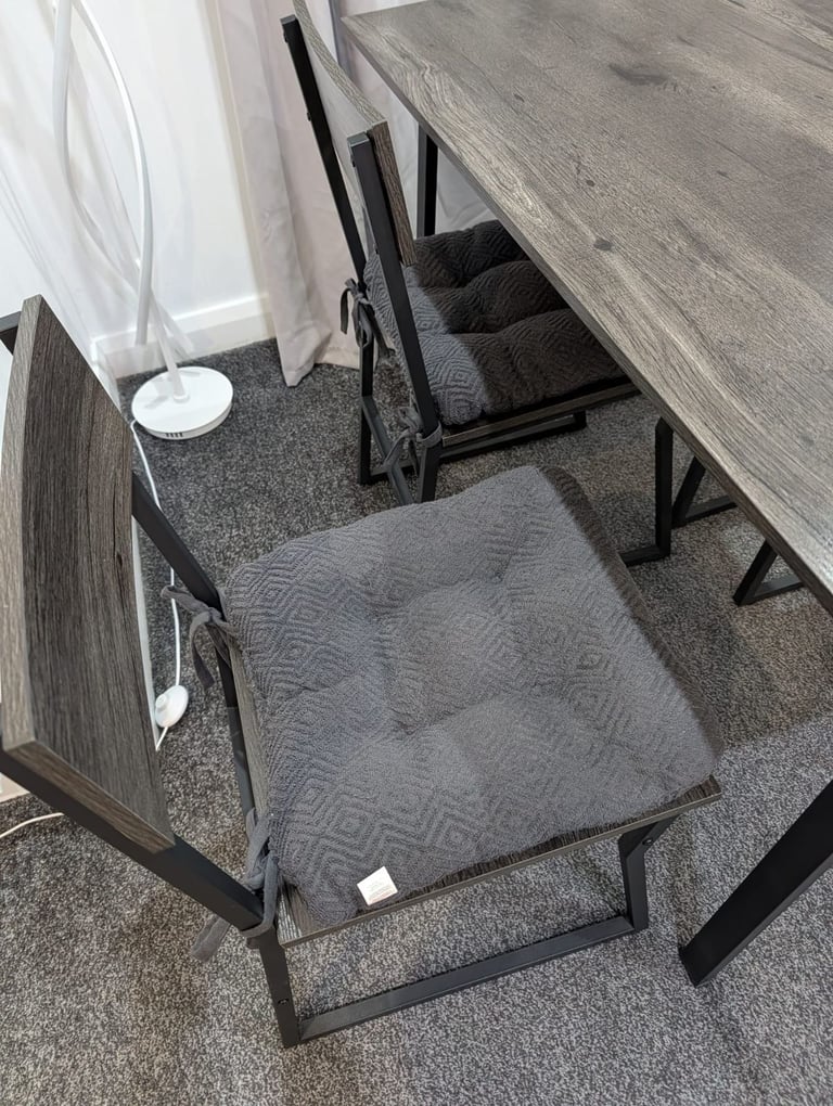 5 Piece Dining Table Set Kitchen Table and 4 Chairs Rectangular Table