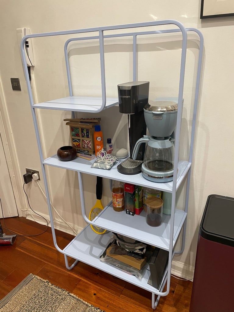 image for Urban Outfitters Pastel Blue Alana Metal Bookshelf