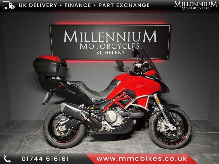 2021 DUCATI MULTISTRADA 950 S ADVENTURE BIKE FITTED WITH TOP BOX