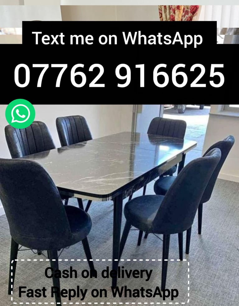image for DINING TABLE WITH CHAIRS.