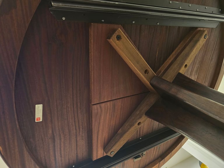 Mid Century Modern Danish Double Extending Rosewood Dining Table, likely Skovby