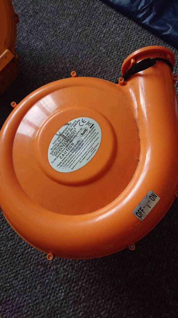 Bouncy castle blowers. 