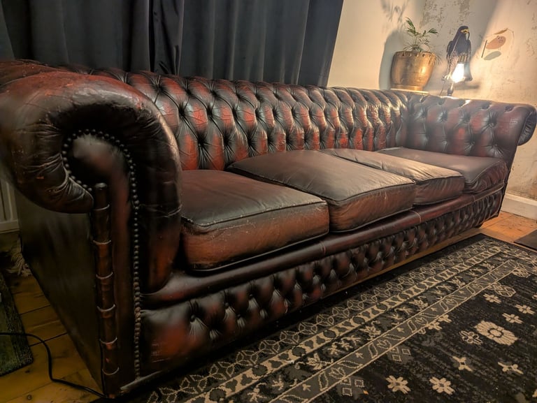 image for Chesterfield 4 seater sofa bed 