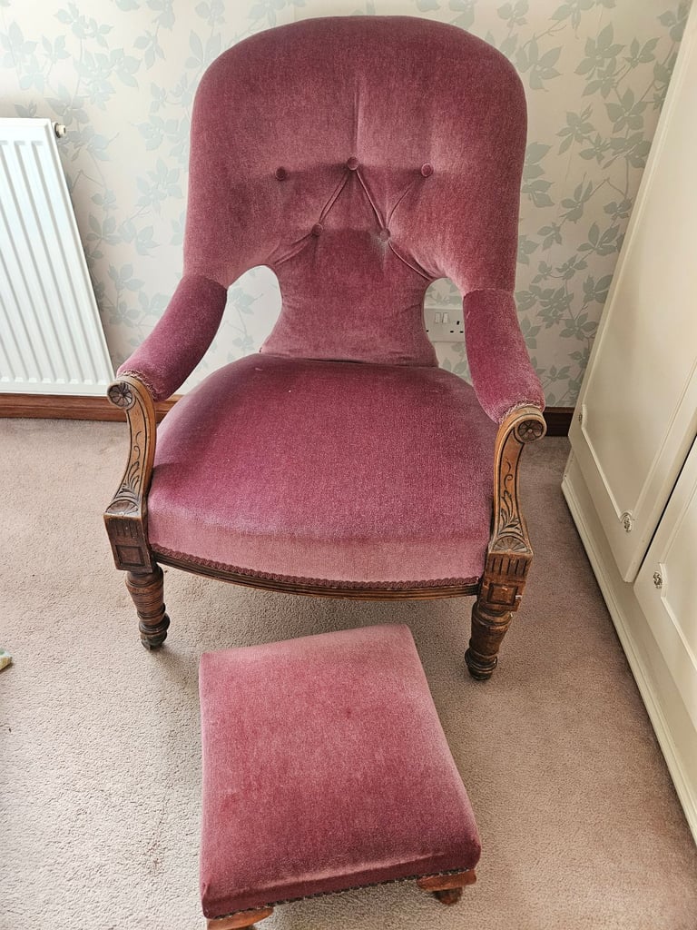 image for Vintage Armchair & Foot stool