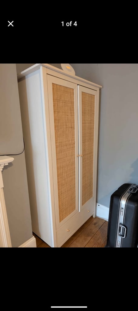 Immaculate White Wooden Bedroom Furniture Set - As New