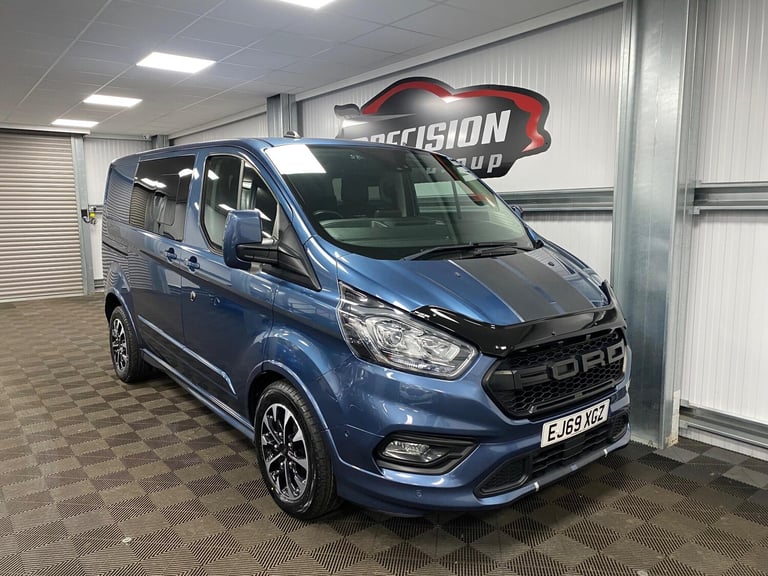 2019 Ford Transit Custom 2.0 EcoBlue 185ps Low Roof D/Cab Sport Van Auto PANEL VAN DIESEL Automatic