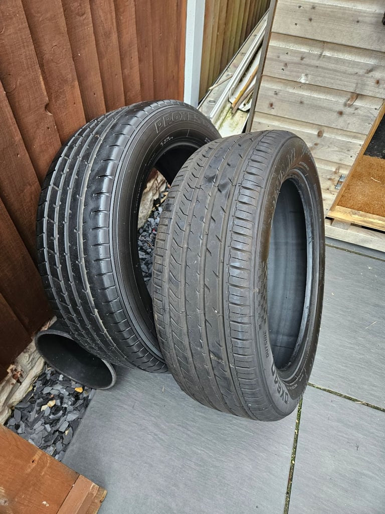 Two 225 55 19 tyres