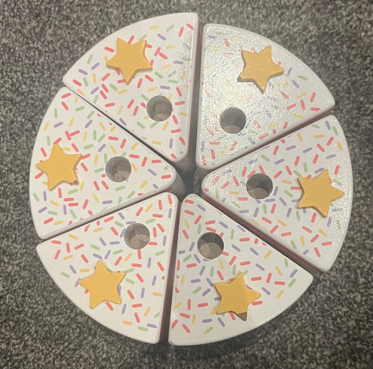 Little town Aldi wooden rainbow cake 