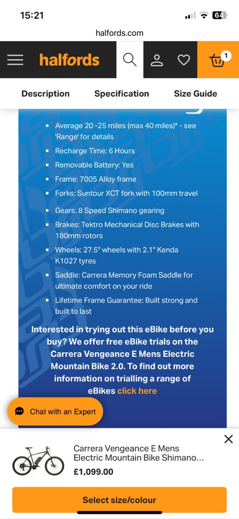 image for Electric mountain bike 