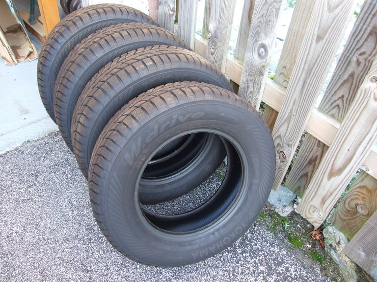 image for 4 x R14 Yokohama Winter Tyres - Hardly Used