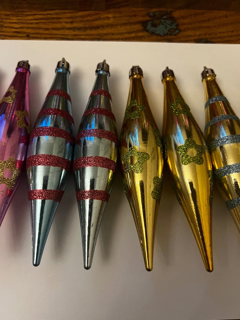 24 Christmas baubles/ tree decorations 