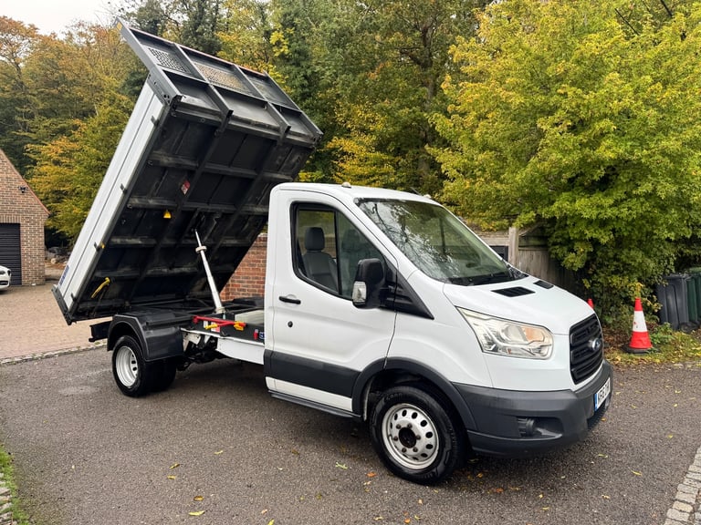 2016 (16) FORD TRANSIT 350 2.2 TDCI SINGLE CAB TIPPER + NO VAT 