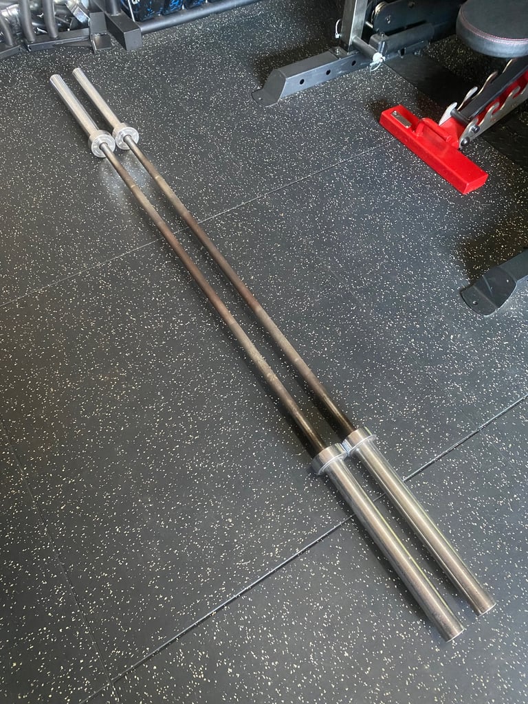 image for 2x Wolverson CrossFit 7 foot 20kg Olympic barbells (£60 each)