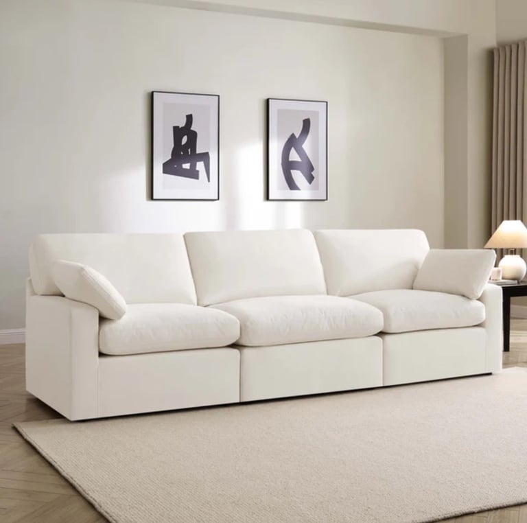 Dusk Cairo Feather 3 Seater Sofa 