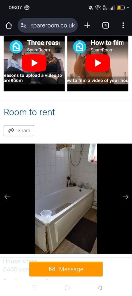 Room to rent no deposit 