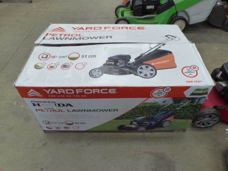 Yardforce GMH51 167cc Honda Engine 51cm Self-Propelled Petrol Lawn Mower Honda Engine Lawnmower
