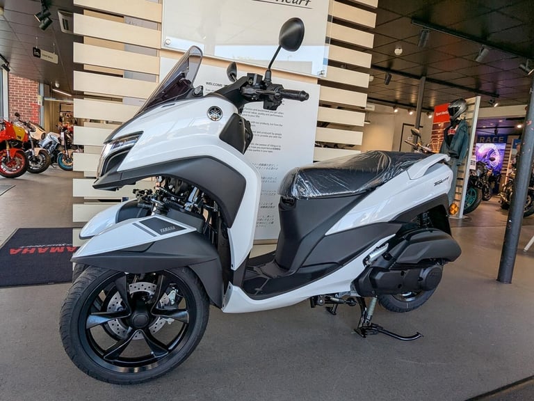 New 2025 Yamaha Tricity 125. Milky White. £4,801 On The Road (No Admin Fees)