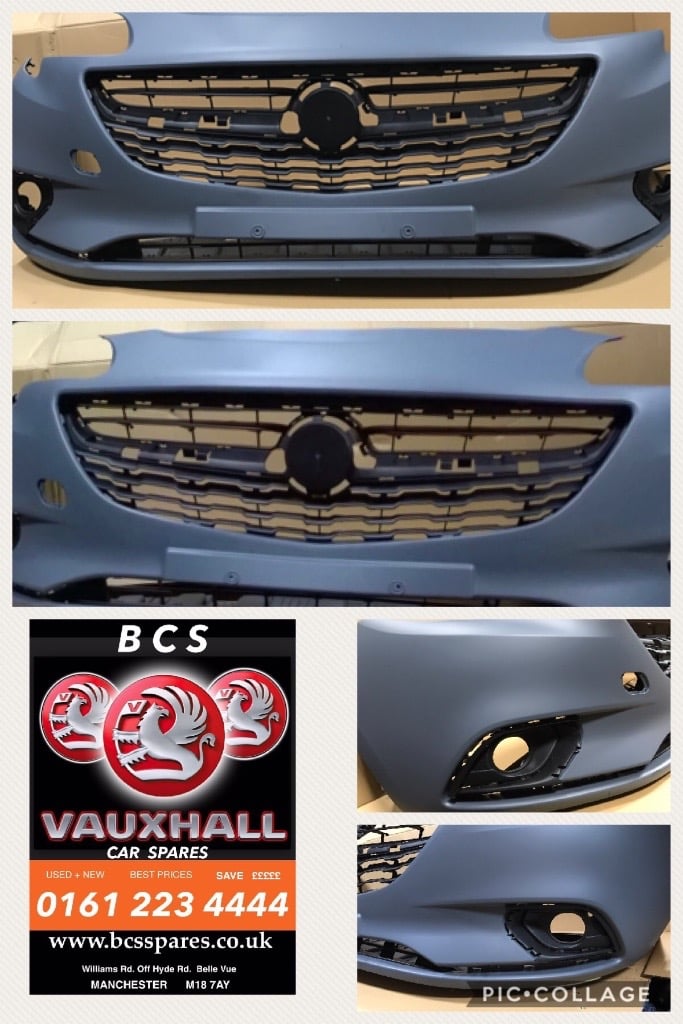 Vauxhall CORSA E. Front Bumper. New. Inc grills 