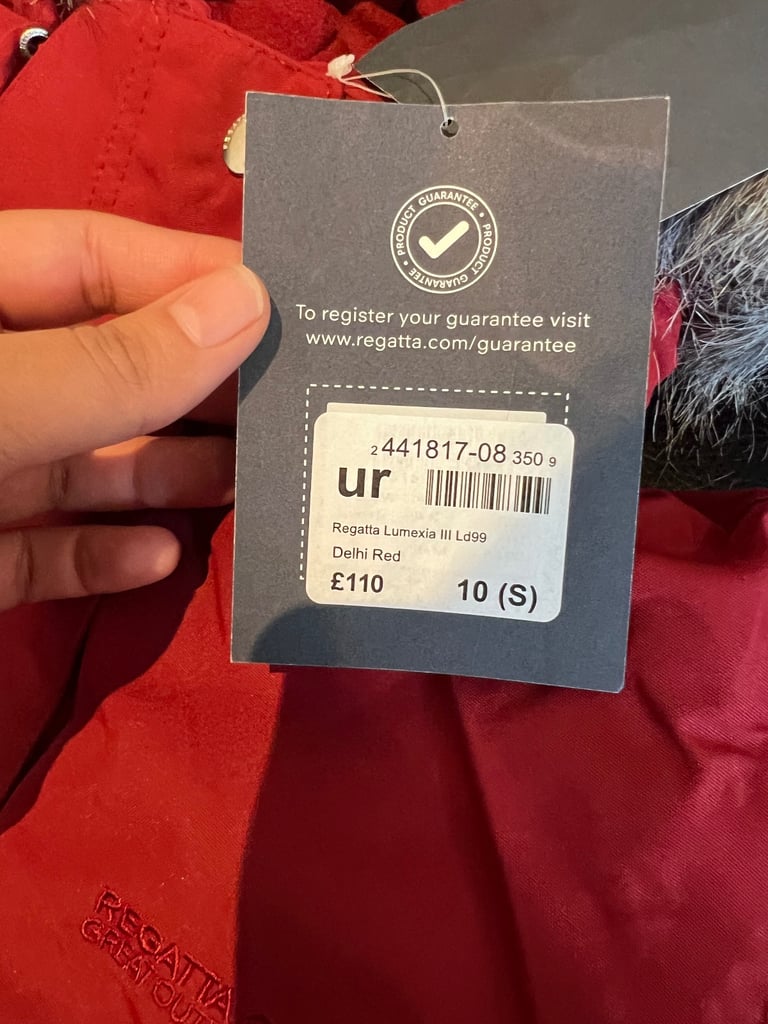 Regatta Lumexia III Waterproof Jacket – Delhi Red – Size 10 / S