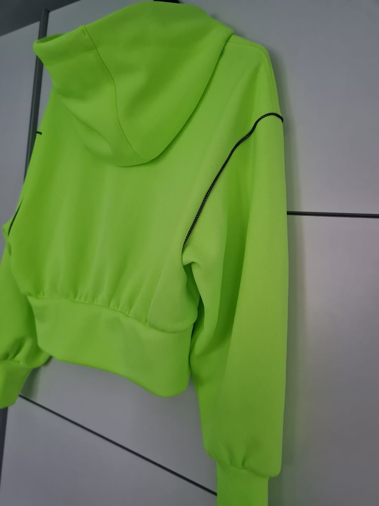 S/M Zara Neon limited edition zip-up hoodie zipped 