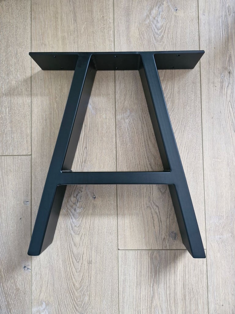 2 x Steel Industrial A Frame Table and Bench Legs