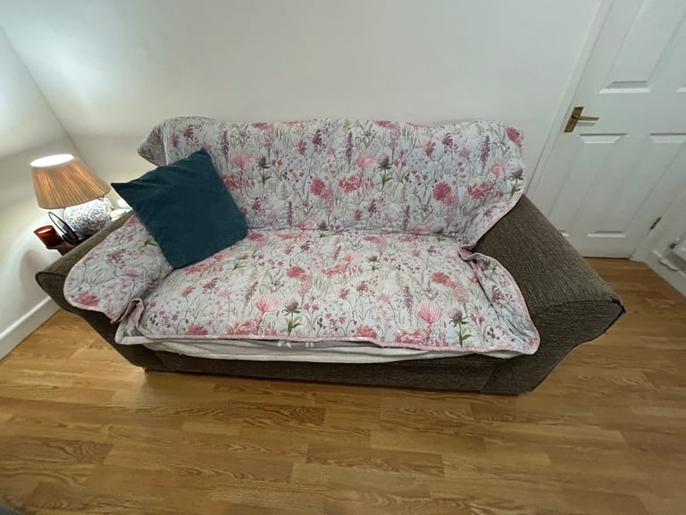 Free to a good home - Ex Arthur Llewellyn Sofa & Foot stool