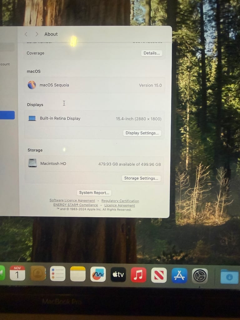 Apple MacBook Pro late 2018 15” i7 for sale 