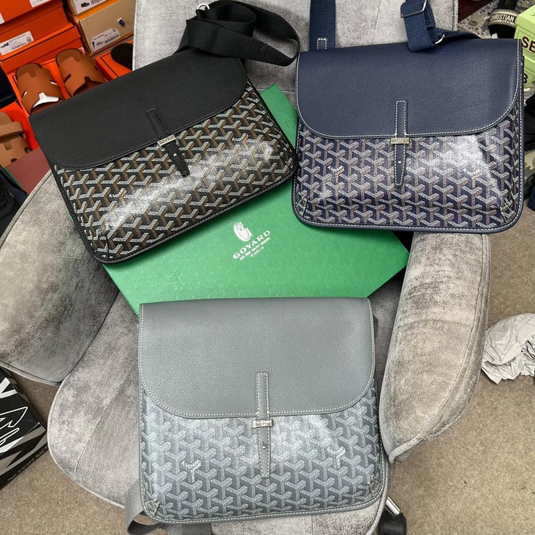 Men’s Goyard Coursier Messenger bag black navy grey brown