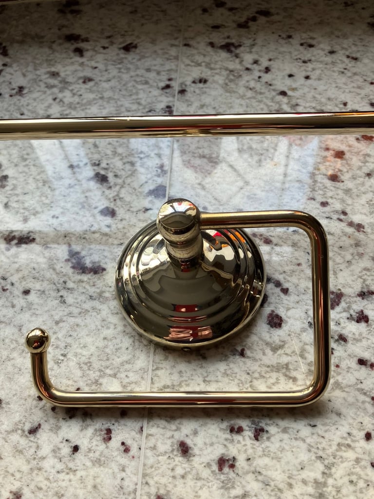 Towel Rail & Toilet Roll Holder