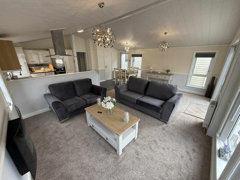 2 Bed Twin Lodge - DG, CH, Bath, Ensuite - Offsite Sale for Own Land, Self Build