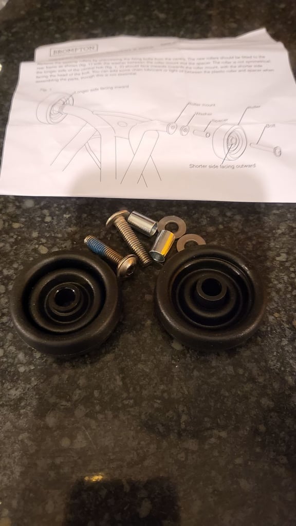 image for Brompton Rollers - set of 2-6mm eazy wheels, Black