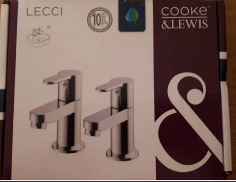 image for Pair of Basin Taps NEW/Boxed