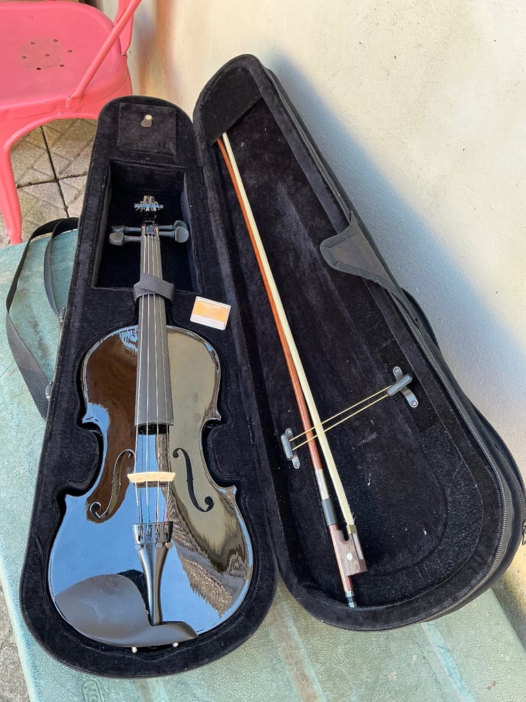 Gear for music violin colour black full size model 44v-100bk