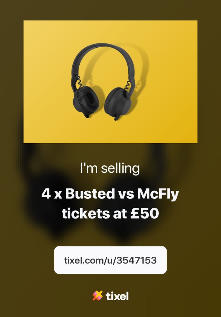 image for Busted vs McFly Tickets x 4