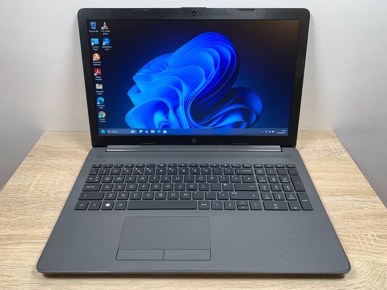 HP UltraFast 8GB 128GB SSD Slimline Full HD Laptop, Win 11, Microsoft Office VGood Condition 