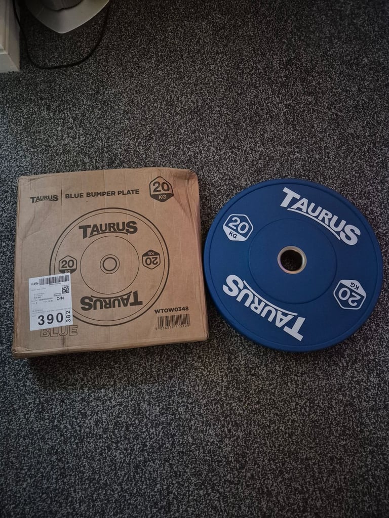 image for Taurus weights bumper plates 2x20kg Brand new