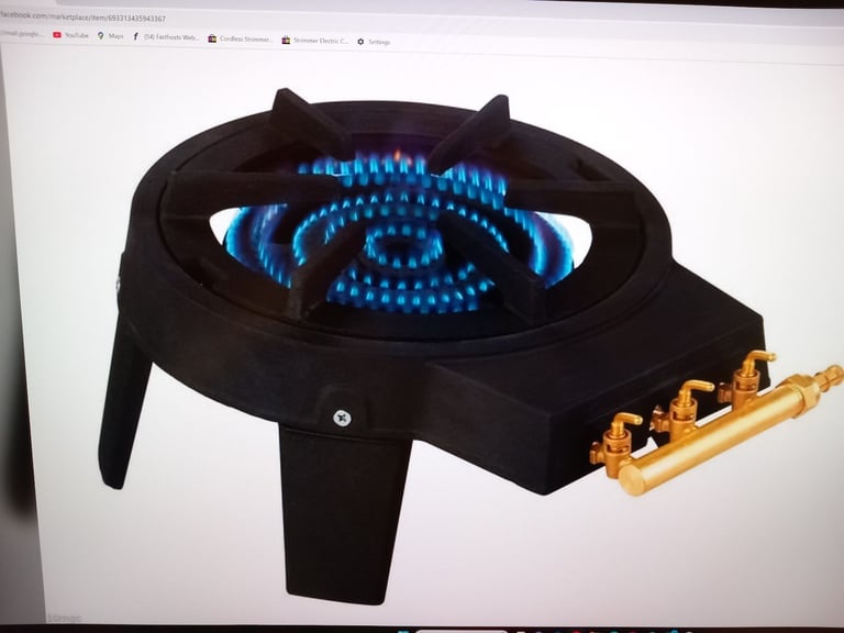 image for Burner with 3  Rings works on LPG Gas 