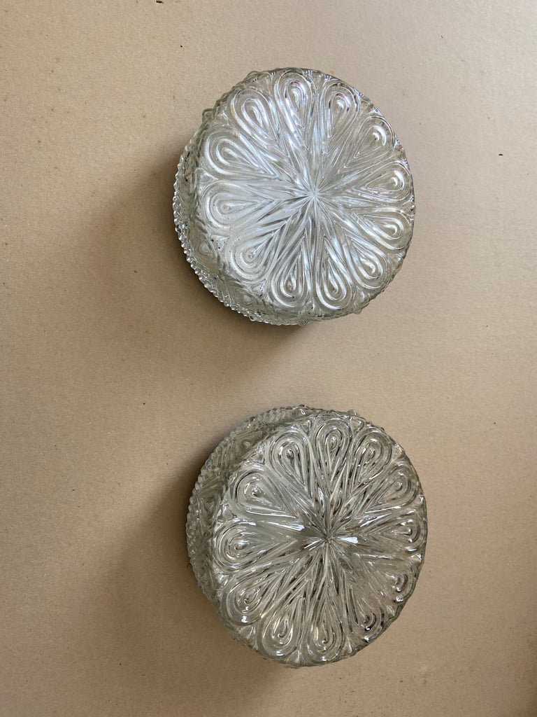 Glass ceiling lights