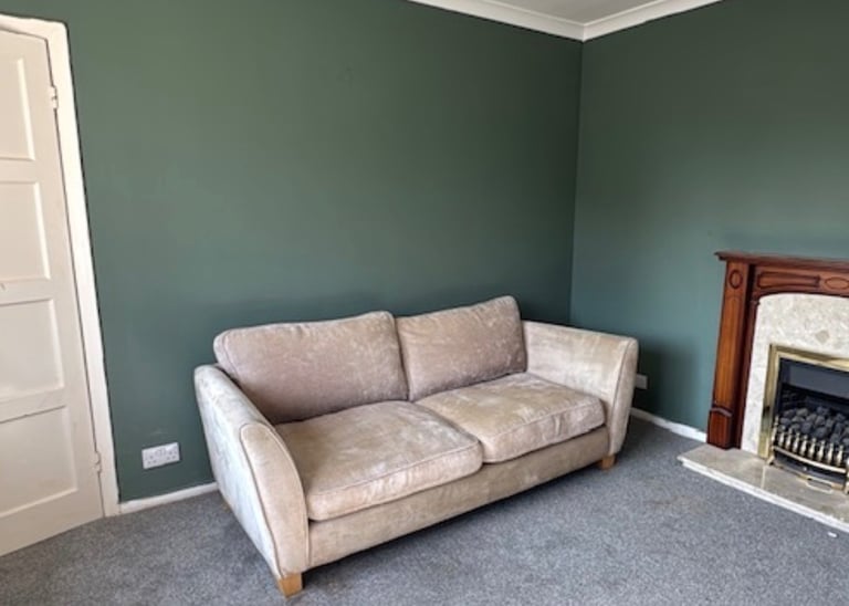 3 seater beige sofa