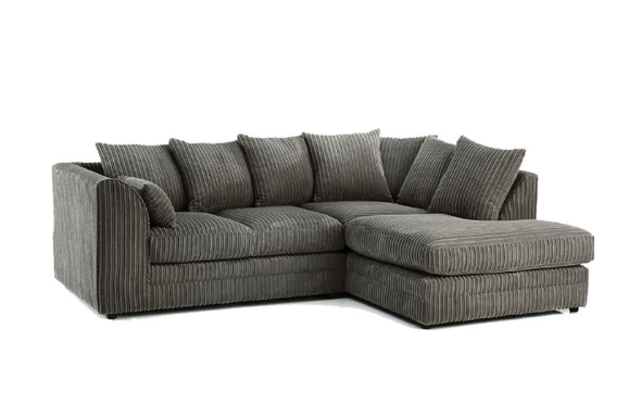 image for Brand New Dylan L Shape corner Full-Back Sofa Set in Grey Colour