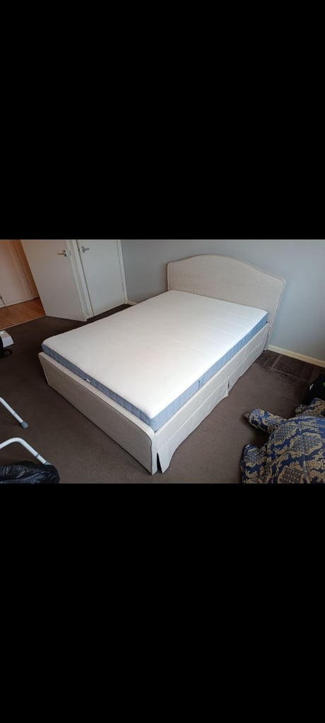 image for Double bed and mattress 