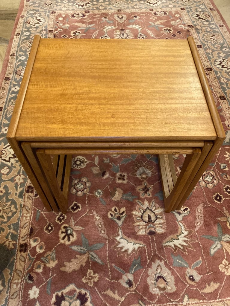 G Plan Nest of Three Tables, Quadrille