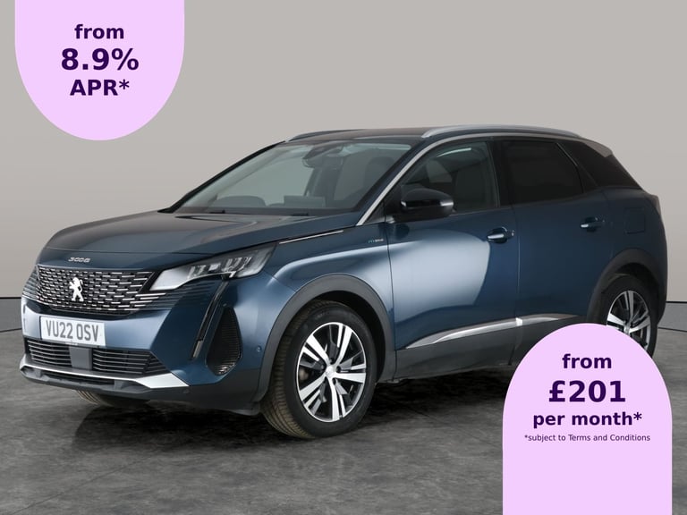 image for 2022 Peugeot 3008 1.6 Hybrid 225 Allure Premium 5dr e-EAT8 HATCHBACK PETROL/ELECTRIC Automatic