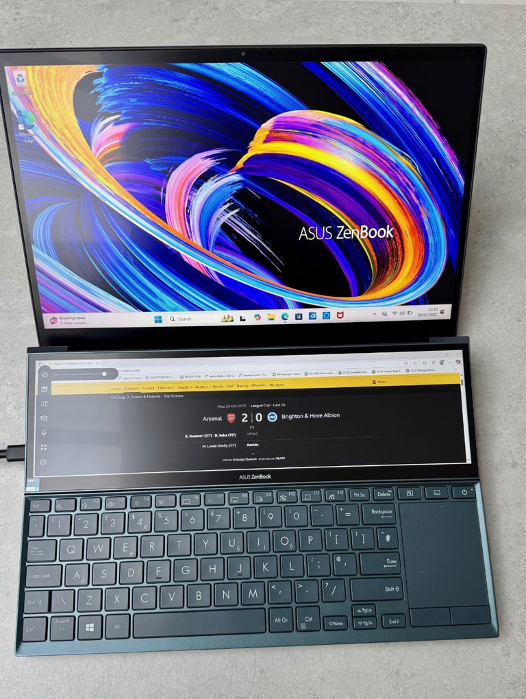 image for ASUS Zenbook 14 Duo UX482EA 14 inch (512GB SSD, Intel i7-1165G7, 16GB RAM FHD Touchscreen)