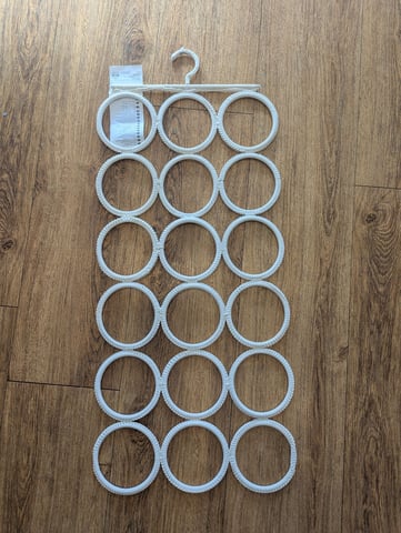 IKEA Komplement 18 Belt Tie Scarf Hanger Organizer Cream Macrame